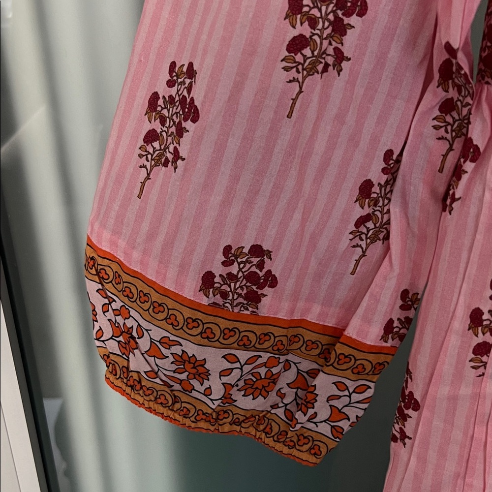 NWT Tuckernuck Pink Floral Dress with Red Details - Picture 5 of 5